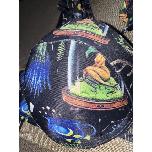 Witchery Snake Amethyst Hi Waist Sz Large Coramoon Swimsuit Adjustable Straps - Picture 3 of 6